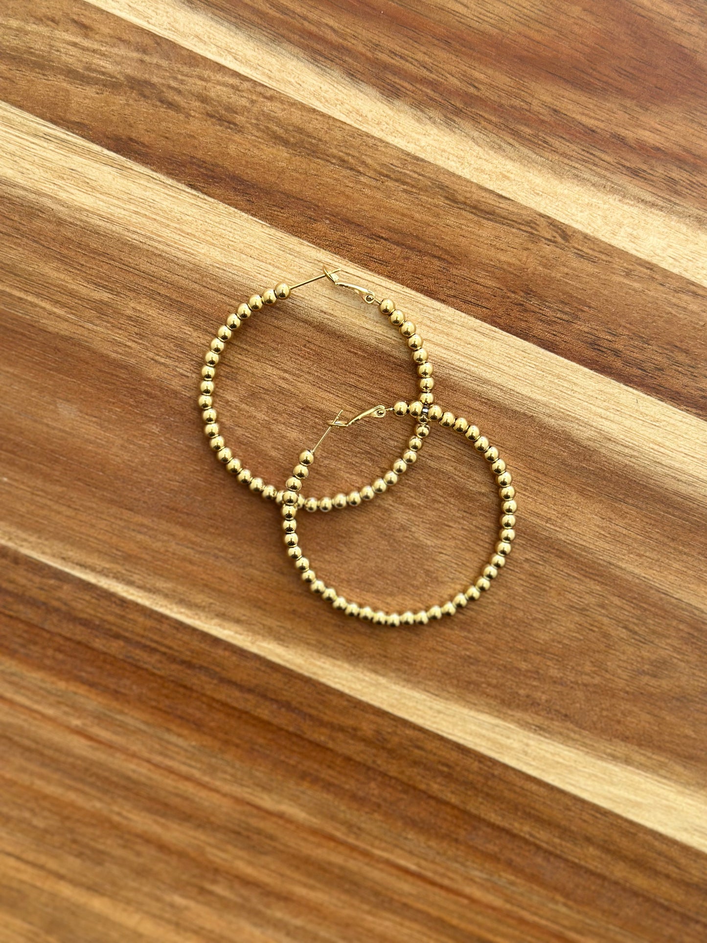 Goudkleurige Hoop oorbellen