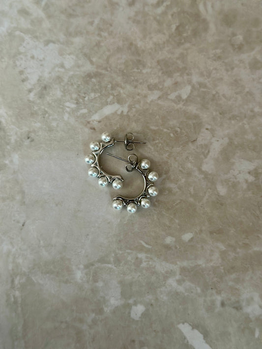 halve hoop oorbellen