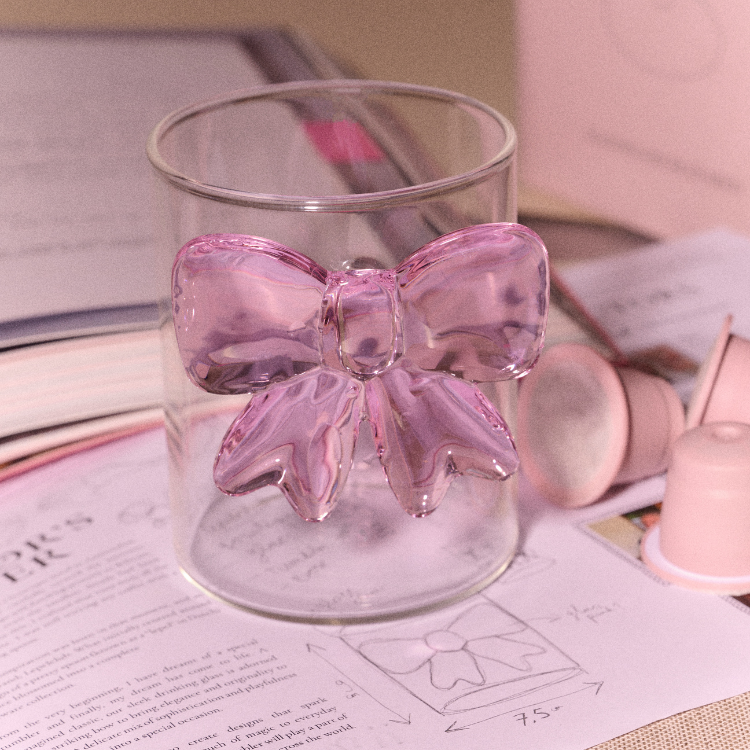 lepelclub glas met strik