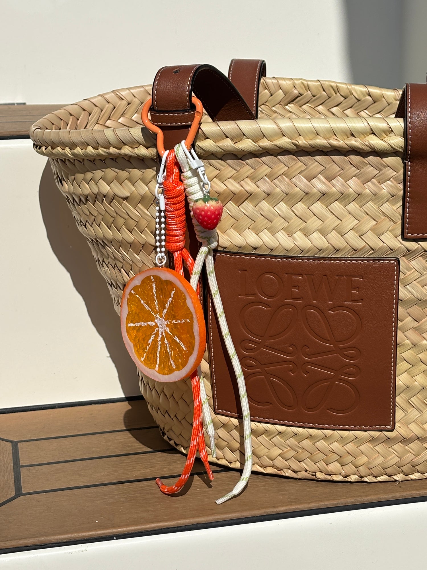 Oranje tassenhanger