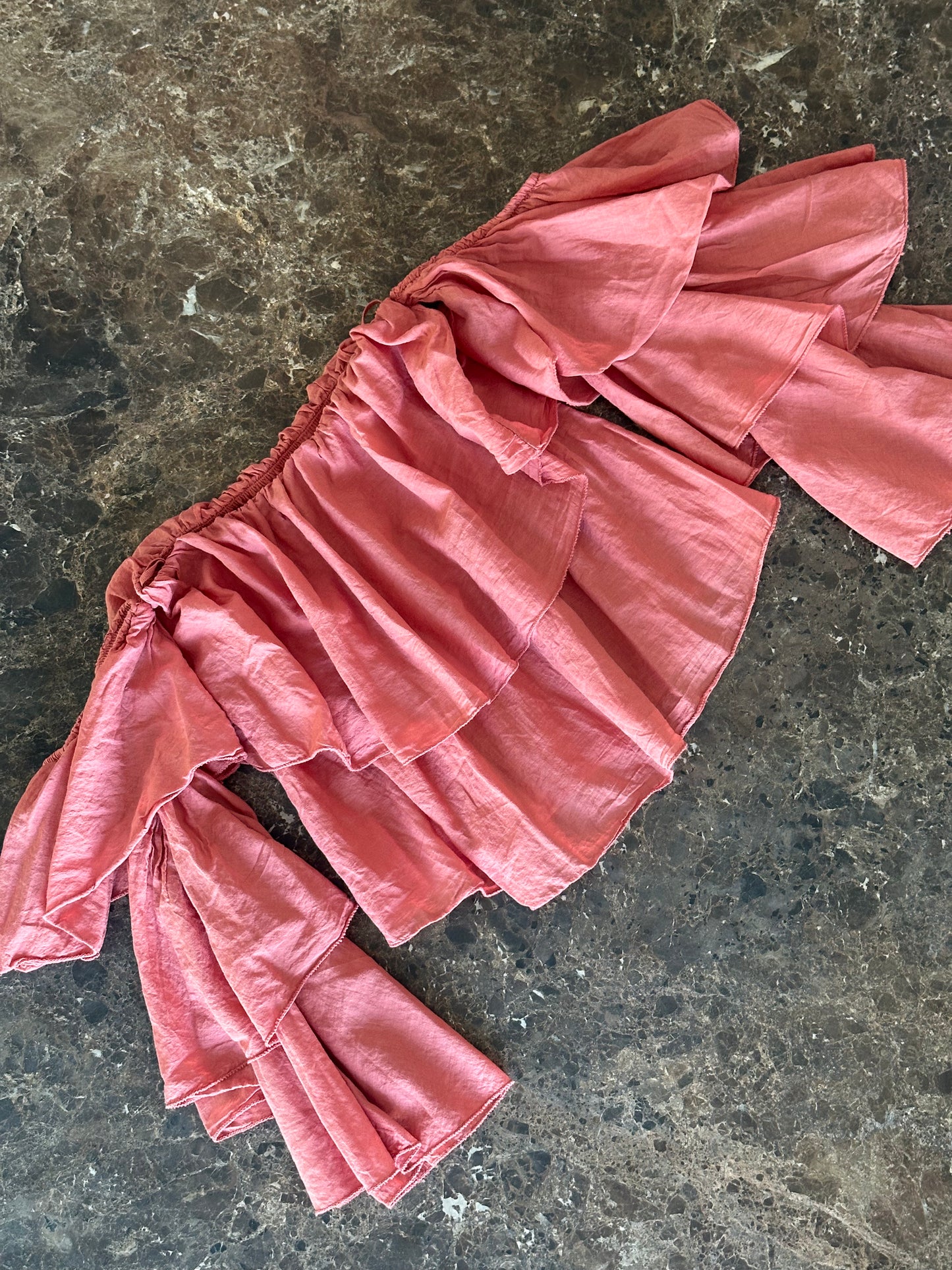 Volant Top peach