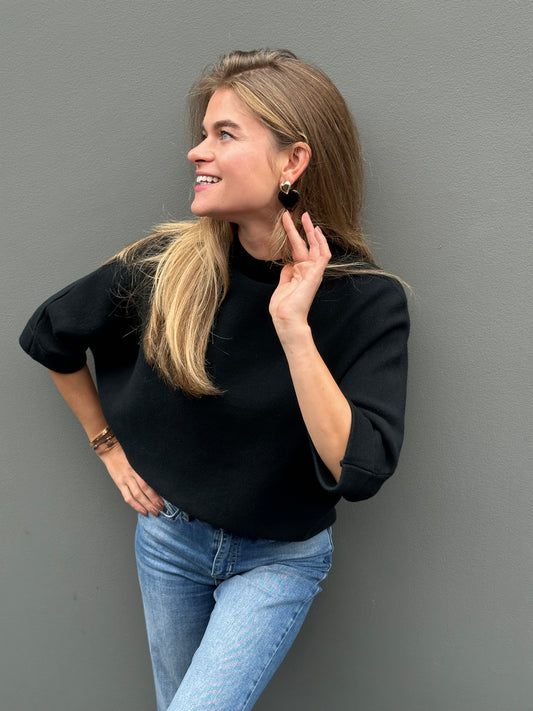 Zwarte vleermuis trui