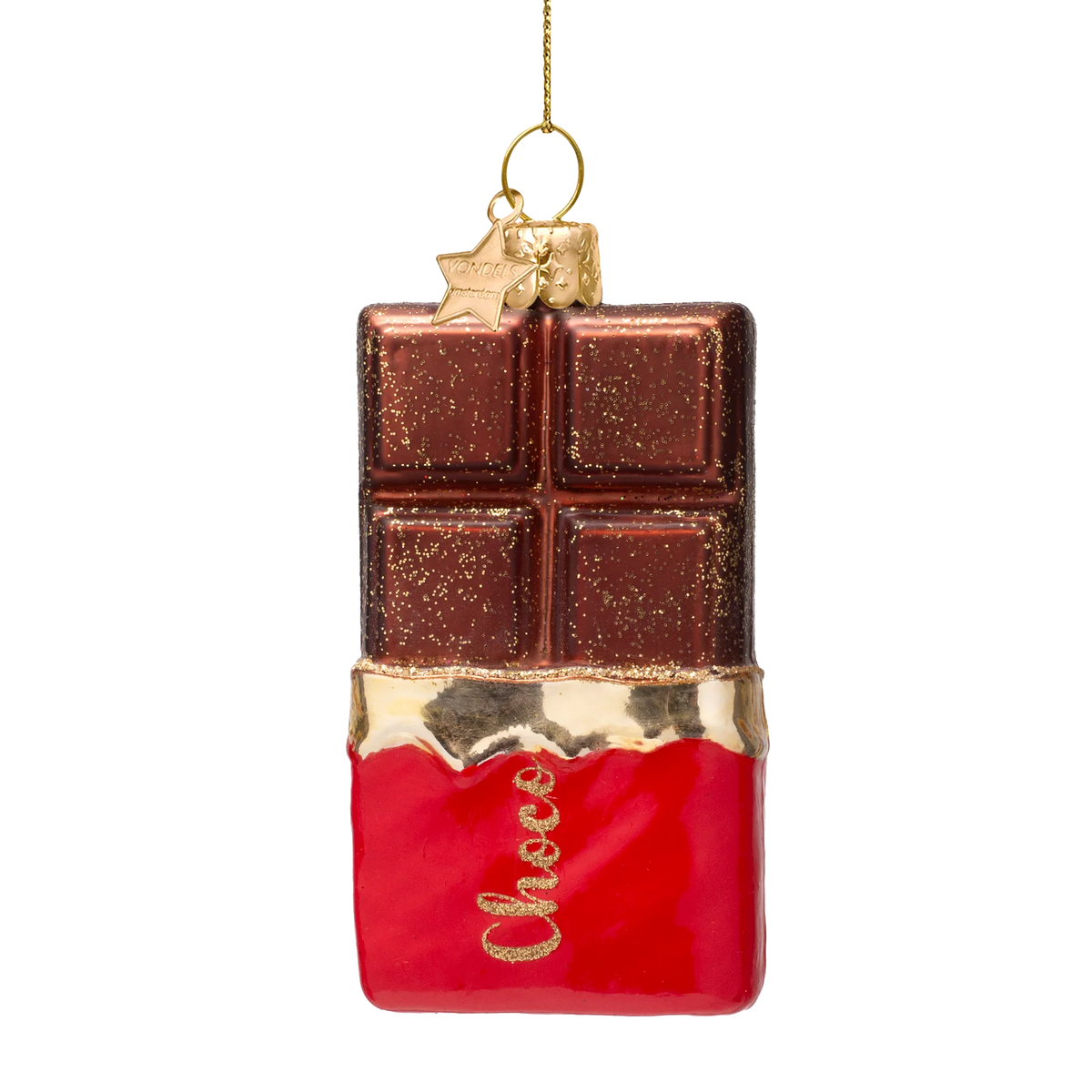 Vondels  - Chocolade Reep Kerst Ornament