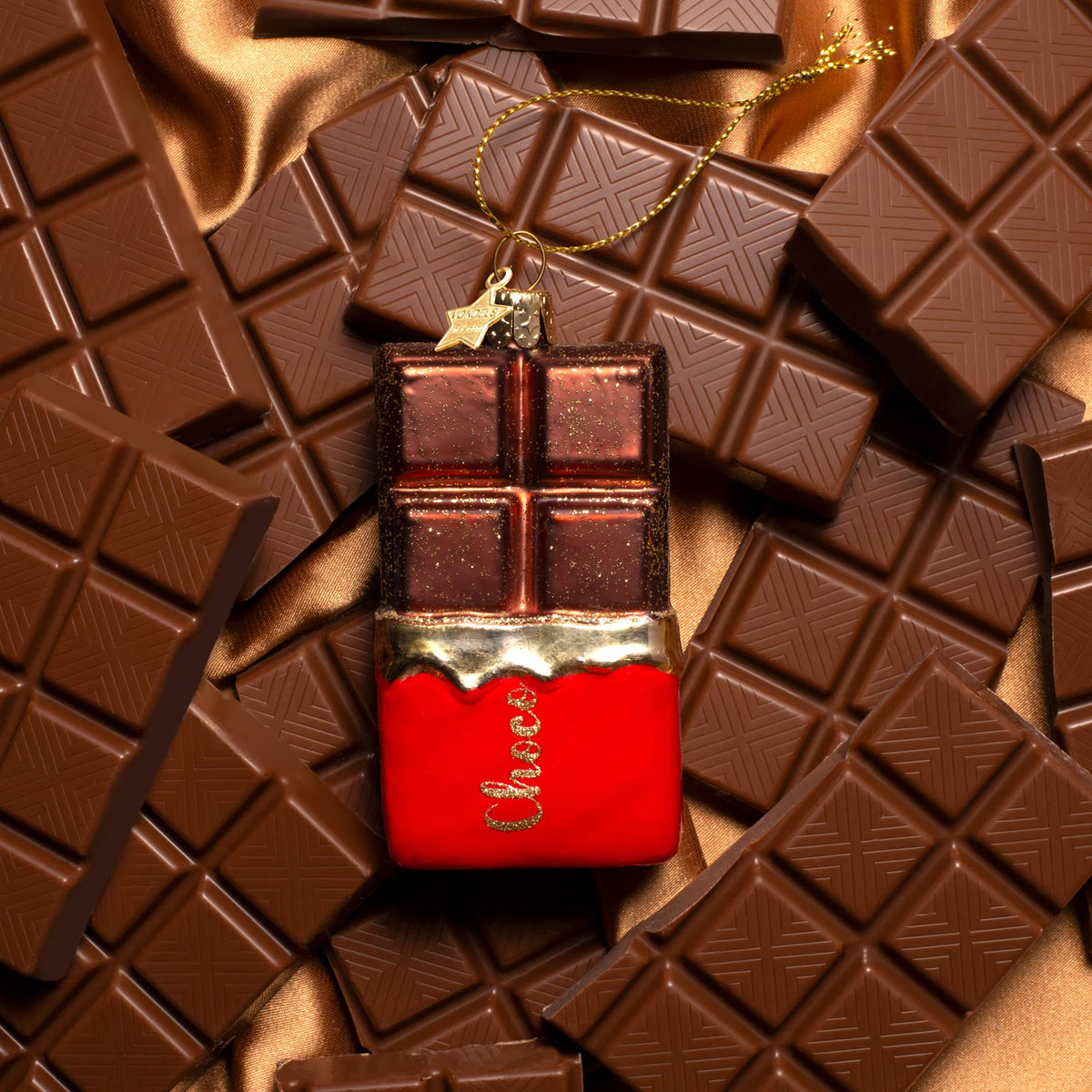 Vondels  - Chocolade Reep Kerst Ornament
