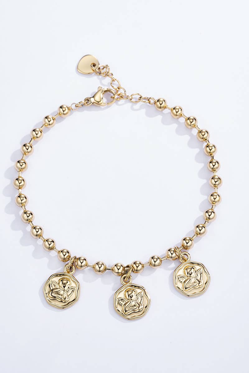 Goudkleurige Bedelarmband - Lina - Seyss