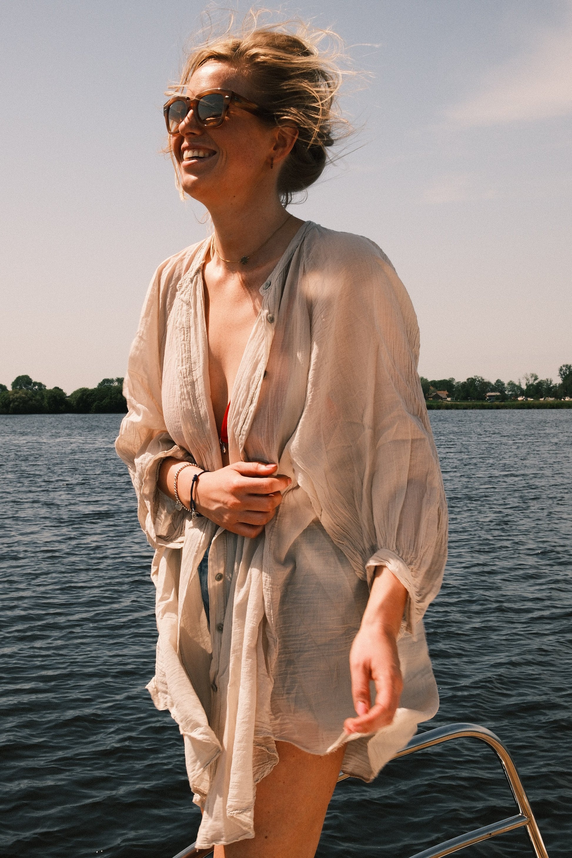 Beige blouse 