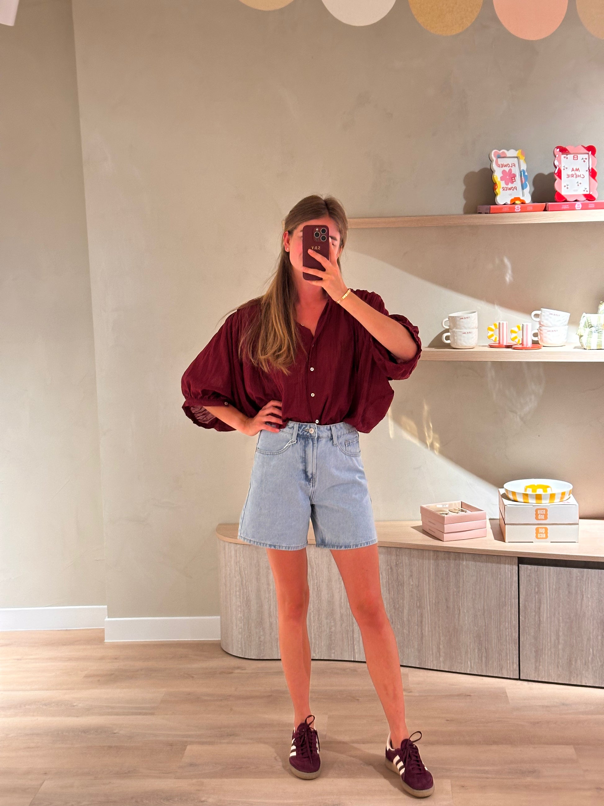 Blair blouse rood 