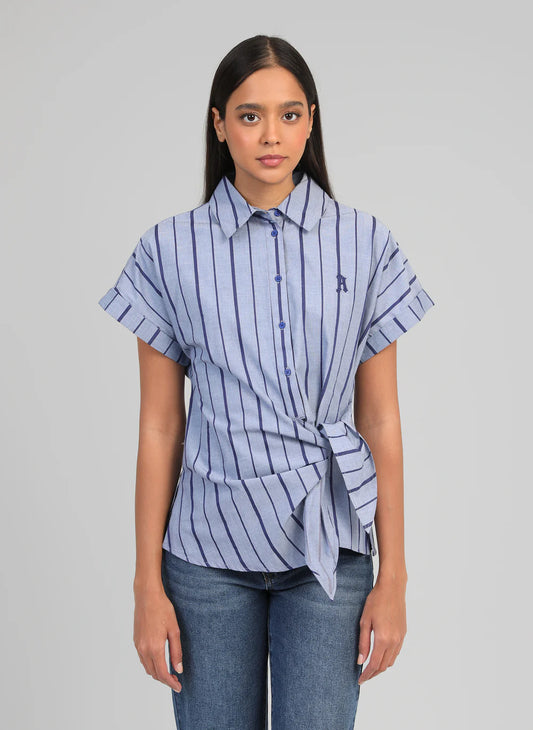 Blouse blauw 