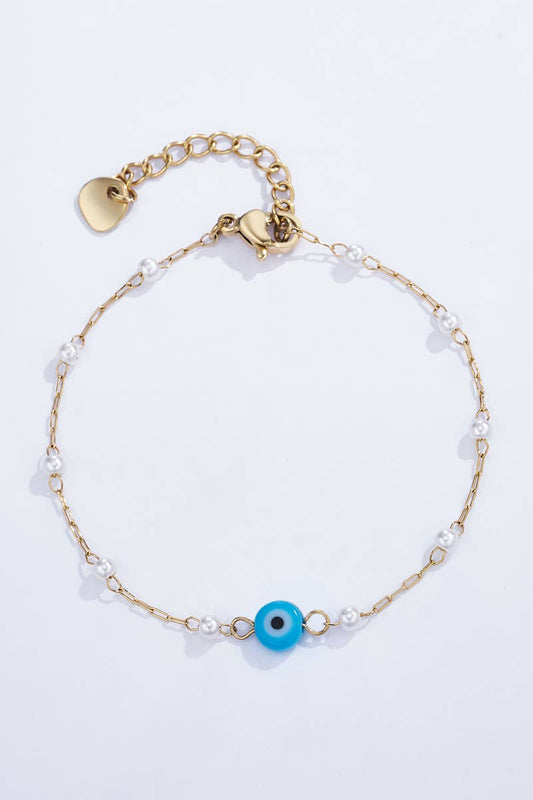 Goudkleurige Armband met Boos Oog - Evil Eye - Seyss