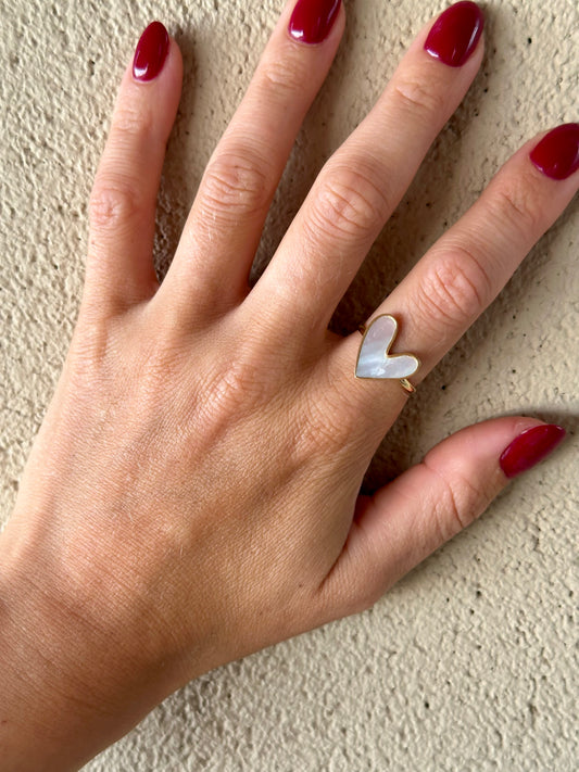 Gouden witte ring