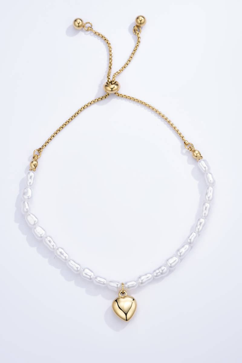 Parelarmband met Hartje - Emma - Seyss