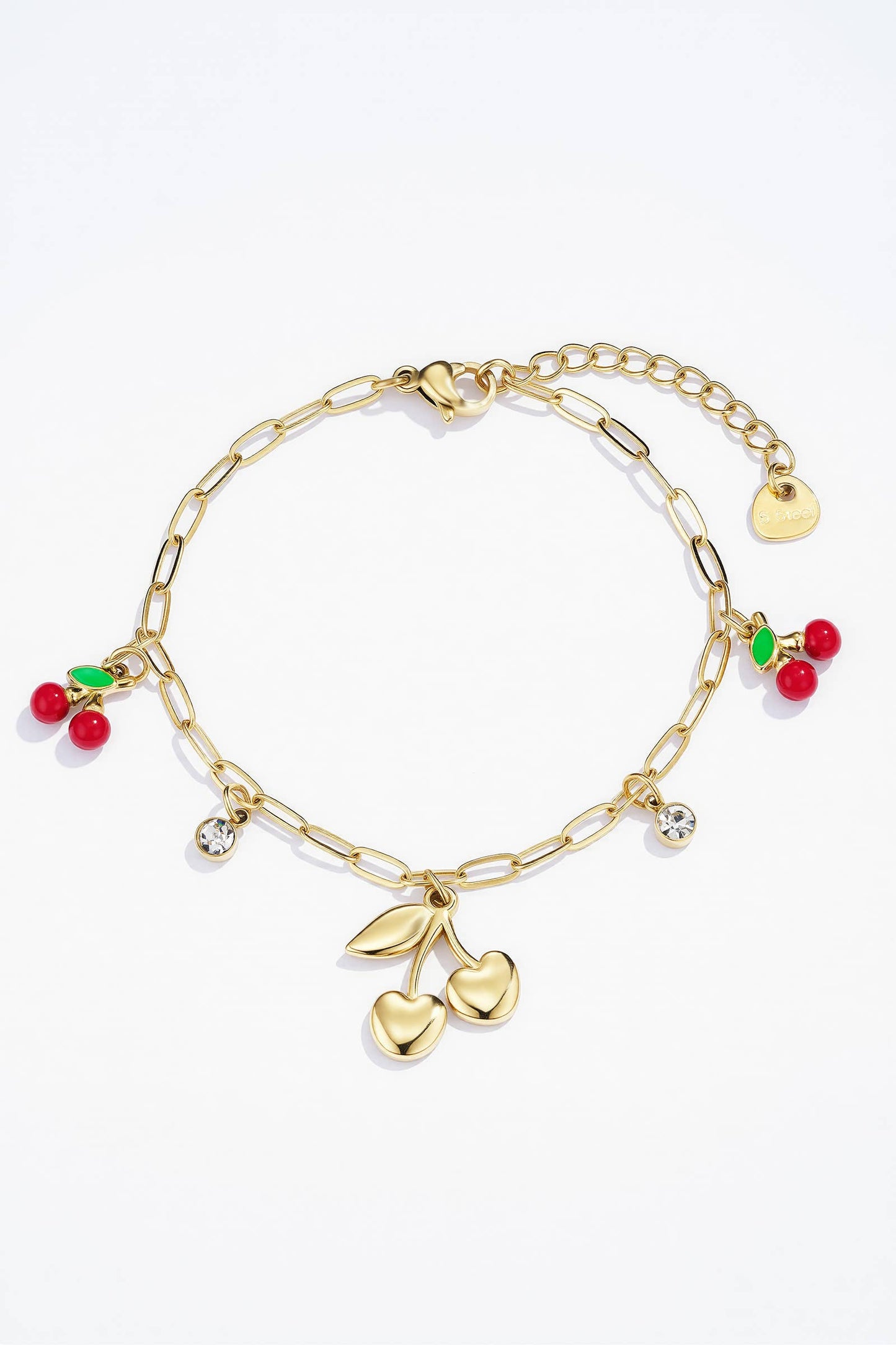 Goudkleruige Armband met Kersen - Noa - Seyss