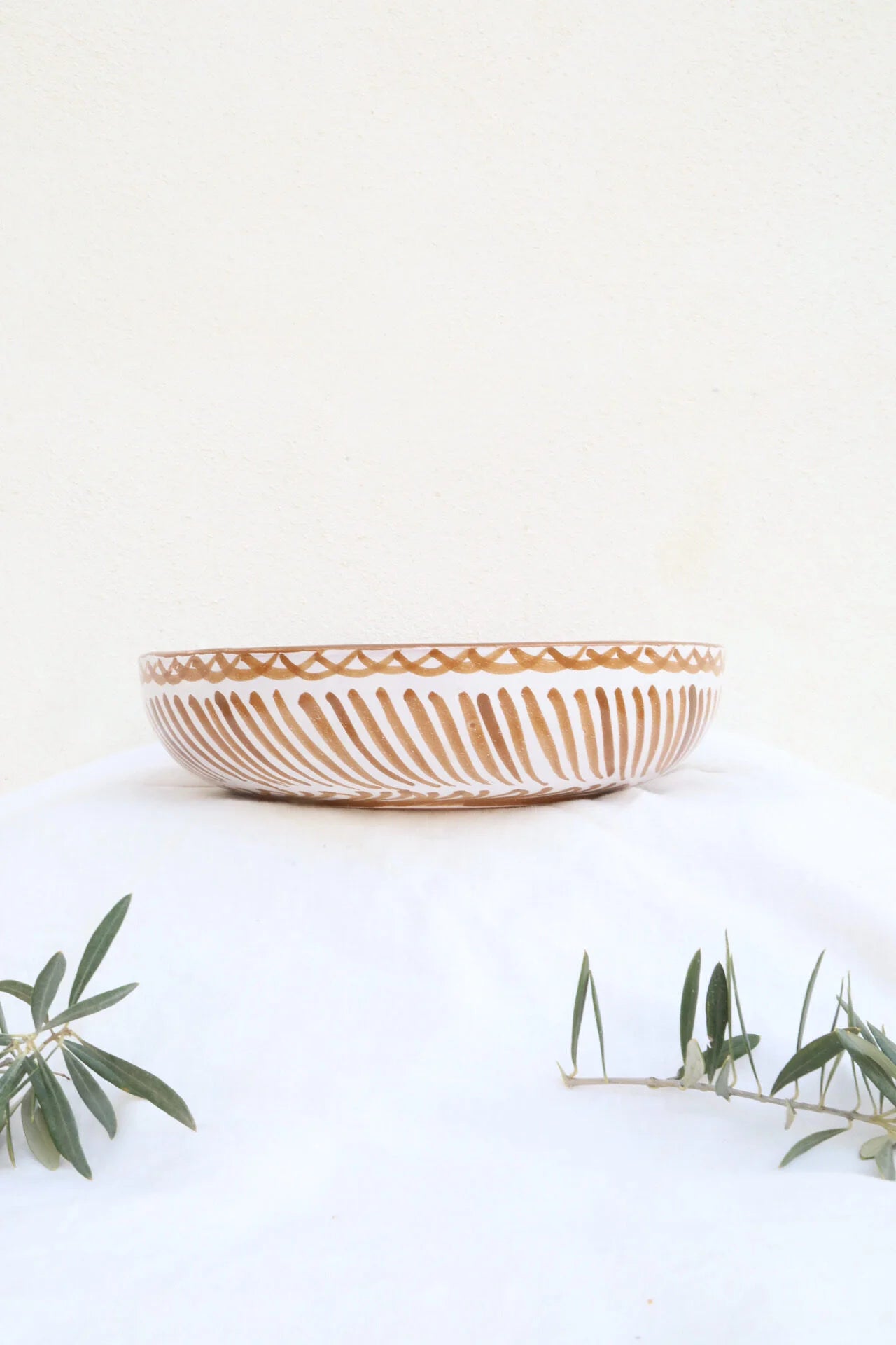 Lenta living saladeschaal caramel