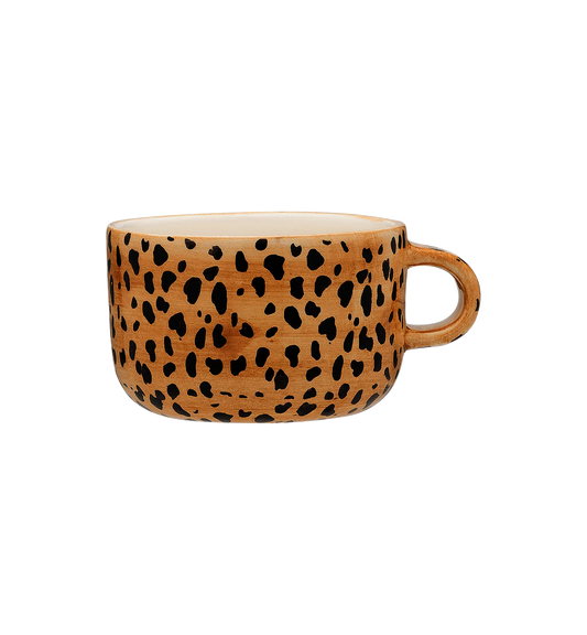 Leopard cappuccino mug