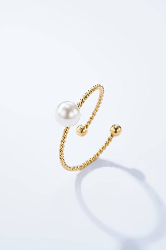 Goudkleurige Verstelbare Ring - de Parel - Seyss