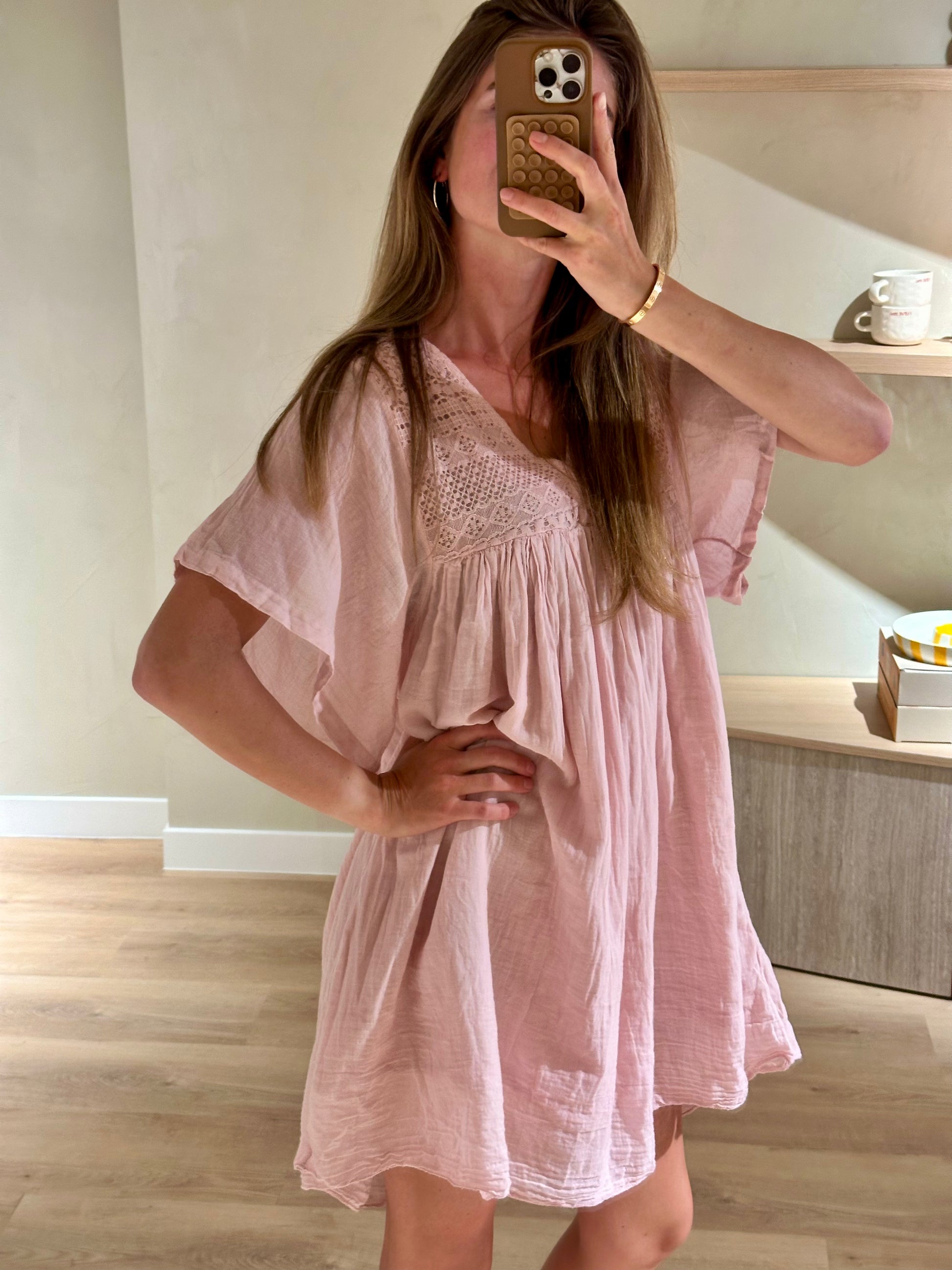 Pinky jurk 