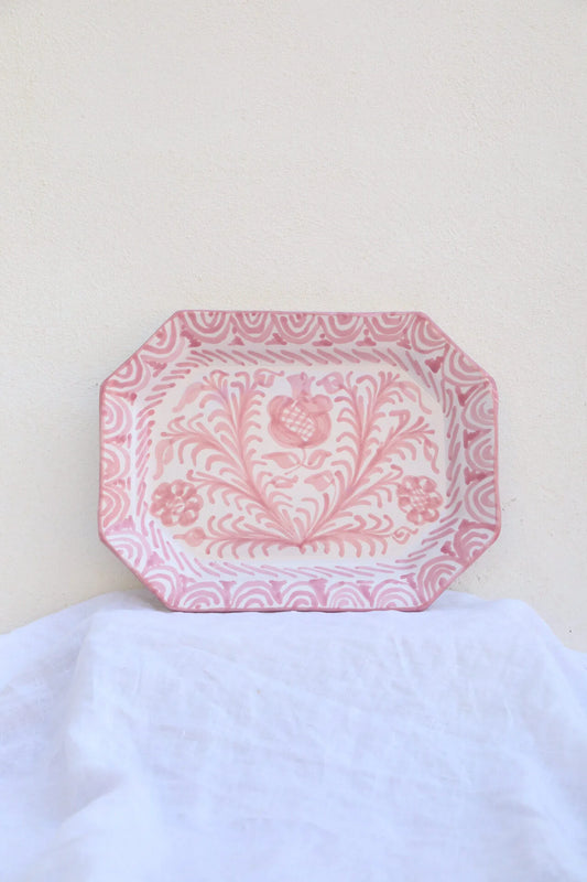 Serveerschaal roze 