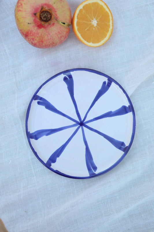 Side plate blauw 