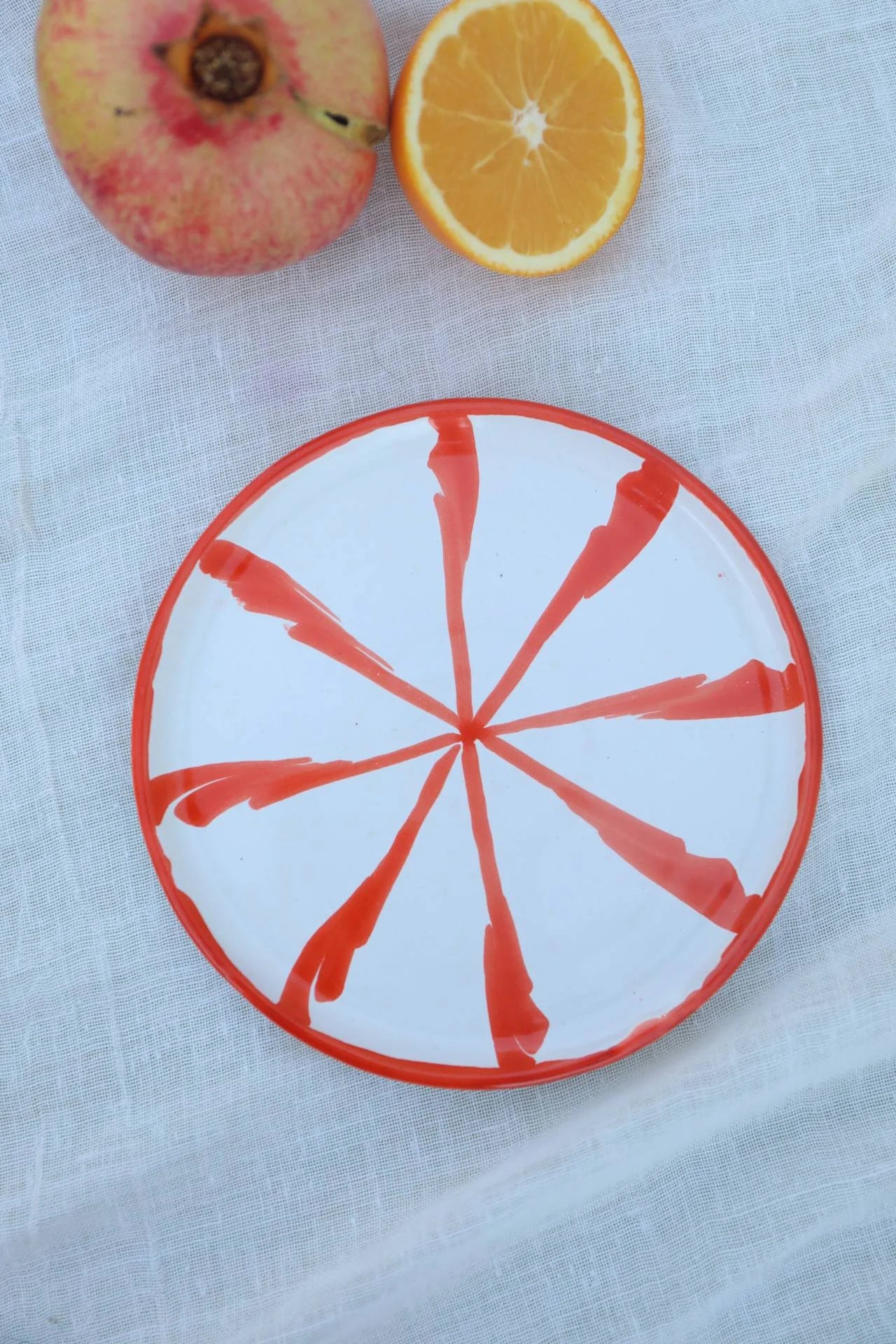 Side plate oranje 
