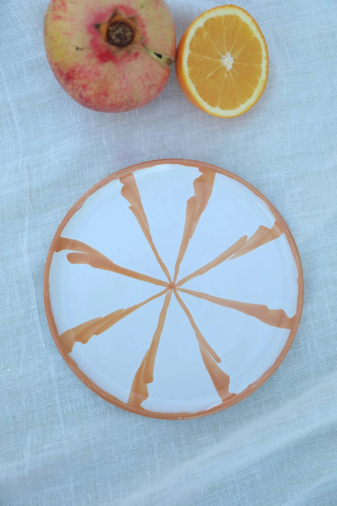 Side plate peach 