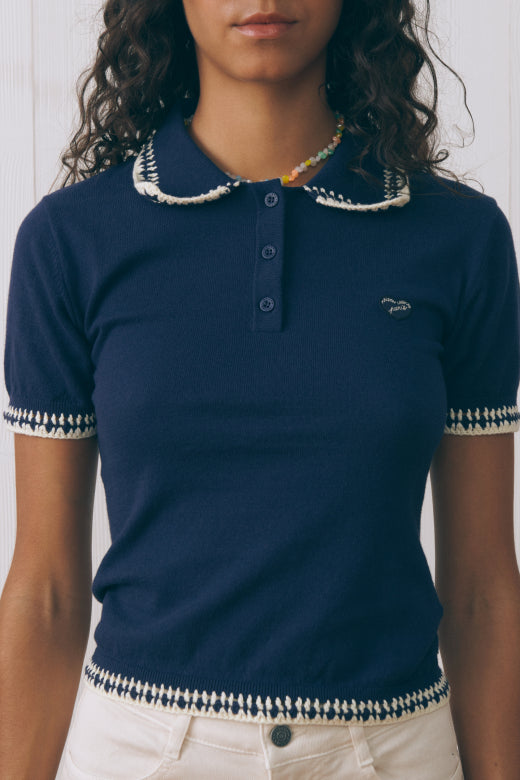 T-shirt met kraag 